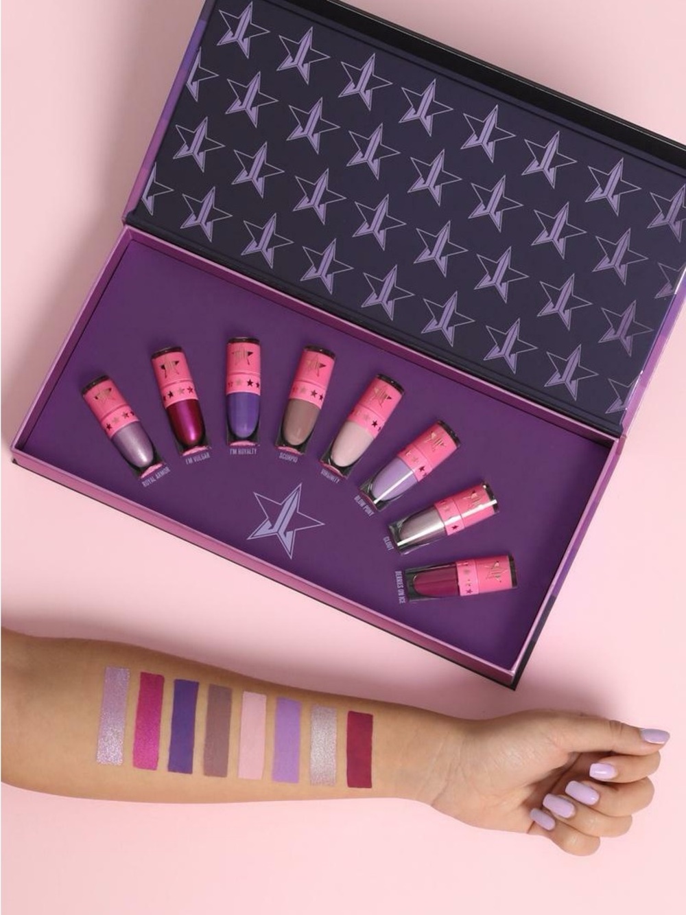 BNIB Jeffree Star Mini Velour Liquid Lipstick Set (Queen B*tch) - Picture 3 of 13